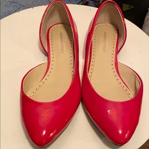 Red patent leather Adrienne Vittadini flats